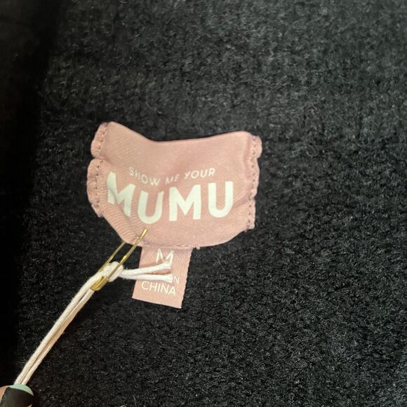 Show Me Your MuMu Sweater Women’s Medium Melrose Jacket Black Knit Duster - Picture 6 of 10